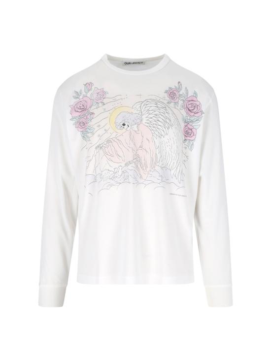 26SS 아워레가시 크루즈 롱슬리브 폴른 엔젤 프린트 M2266CFP FAREWELL PRINT White