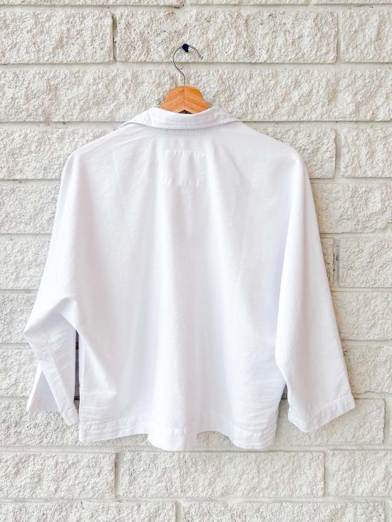  프랭크 앤 에일린 탑 프랭크 & 아일린 팝오버 셔츠  화이트 - FRANK & EILEEN