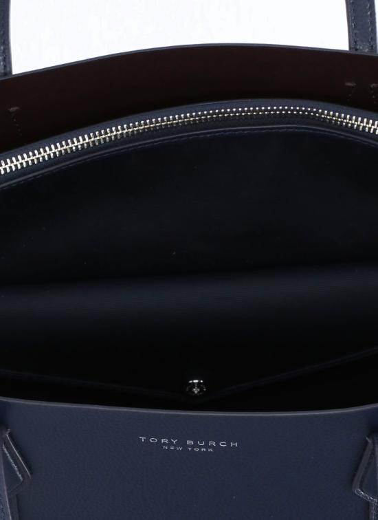 26SS 토리버치 레더 페리 토트백 169476 498 Blue - TORY BURCH