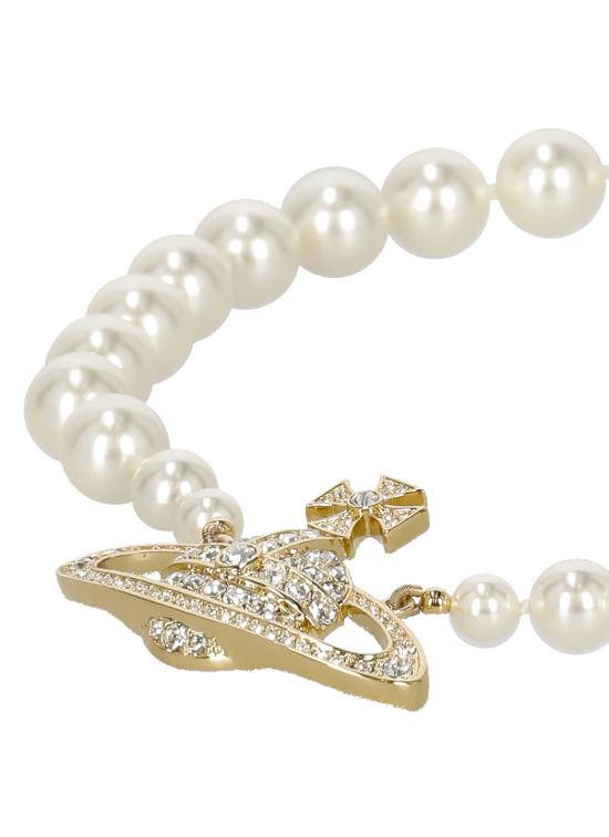 26SS 비비안웨스트우드 원 로우 펄 바스 릴리프 초커 63010106 02R202 CNR202 Golden - VIVIENNE WESTWOOD