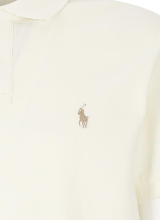 26SS 랄프 로렌 폴로 티셔츠 710536856 417 Ivory - RALPH LAUREN