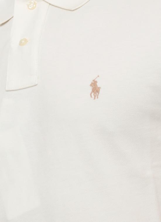 26SS 랄프 로렌 폴로 티셔츠 710536856 417 Avorio - RALPH LAUREN