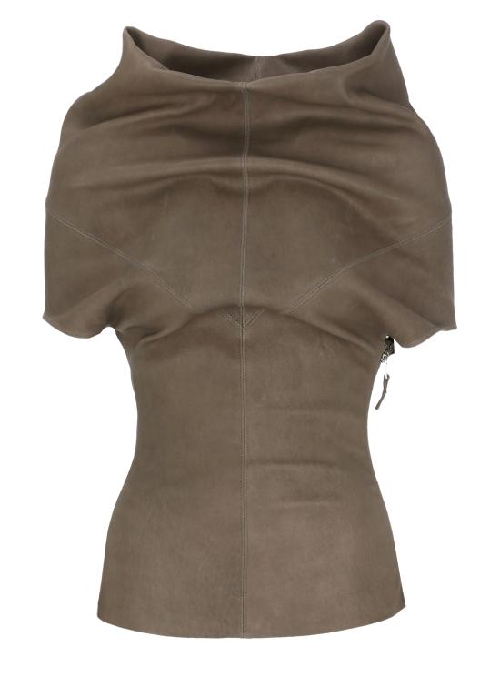 26SS 릭 오웬스 반팔 티셔츠 RP01F6225 LSV34 Brown