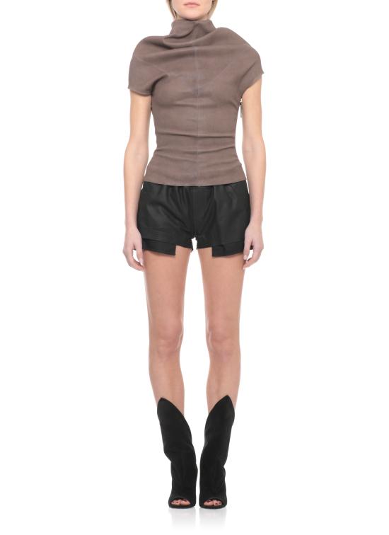 26SS 릭 오웬스 반팔 티셔츠 RP01F6225 LSV34 Brown - RICK OWENS