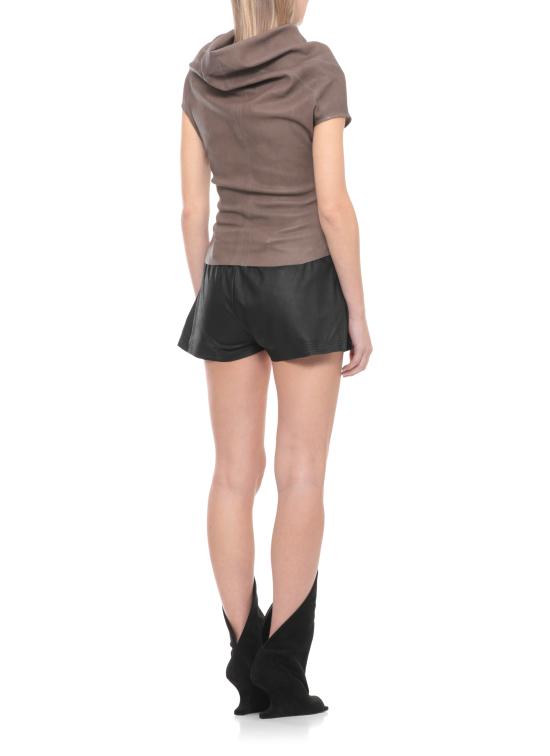 26SS 릭 오웬스 반팔 티셔츠 RP01F6225 LSV34 Brown - RICK OWENS