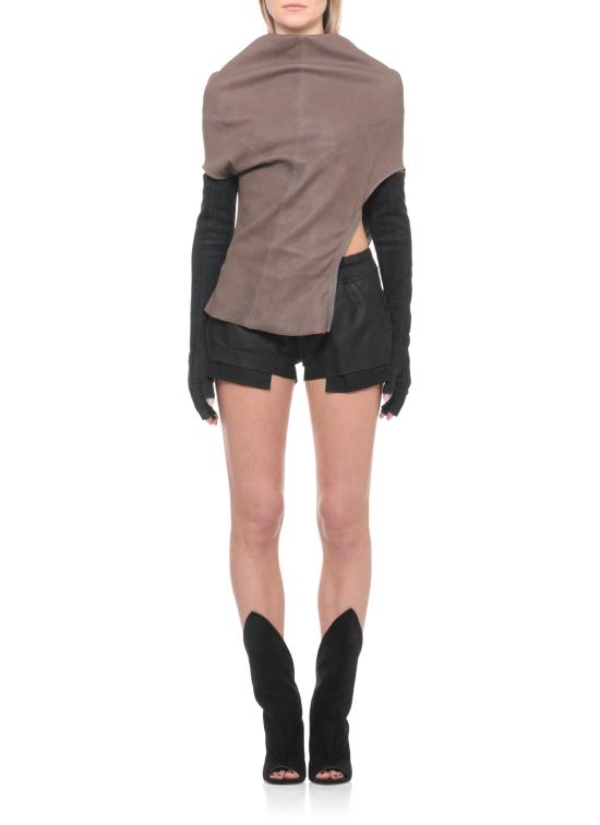 26SS 릭 오웬스 반팔 티셔츠 RP01F6225 LSV34 Brown - RICK OWENS