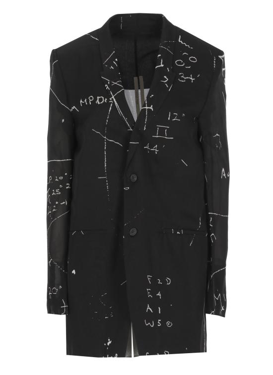 26SS 릭 오웬스 수트 자켓 RP01F6752 SP10911 Black