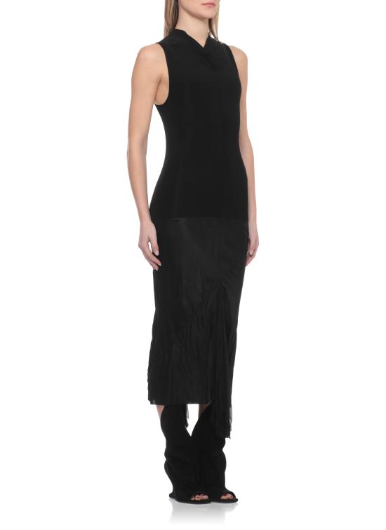 26SS 릭 오웬스 미디 원피스 RP01F6558 JSVKS09 Black - RICK OWENS