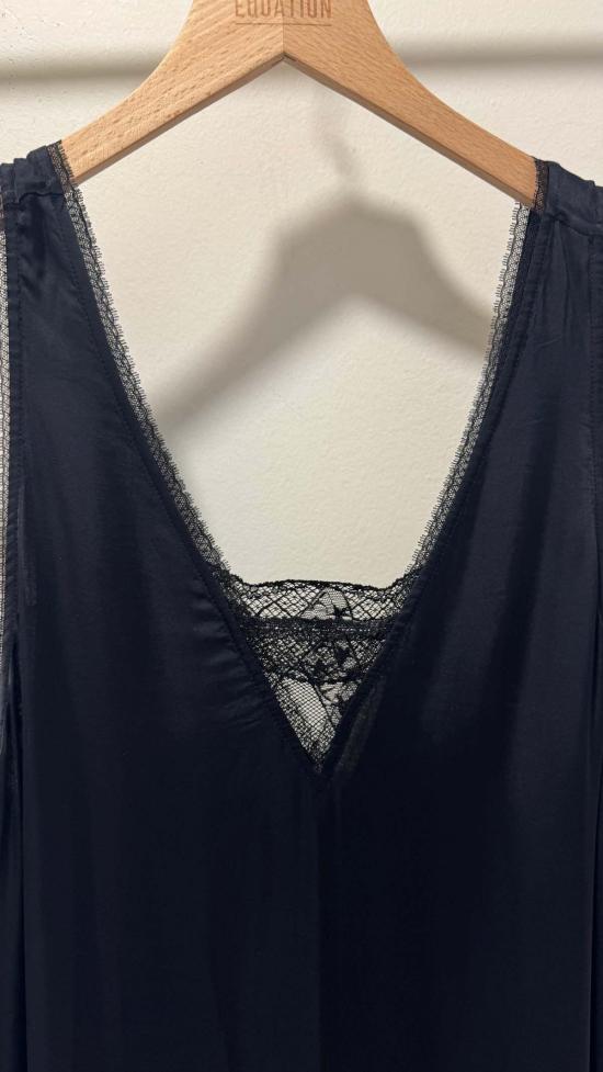  자딕앤볼테르 롱 원피스 Zadig & Voltaire Renzo 드레스 블랙 - ZADIG & VOLTAIRE