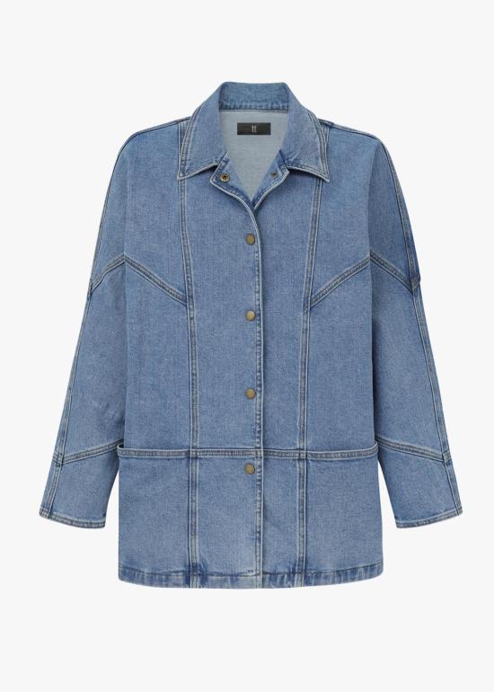  티티 스튜디오 데님 자켓 Tt Studios 린다 재킷 라이트 블루 데님