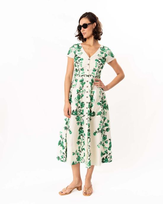  살로니 롱 원피스 조이 E 드레스 사피어 바인즈 - SALONI