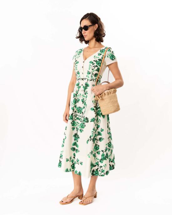  살로니 롱 원피스 조이 E 드레스 사피어 바인즈 - SALONI