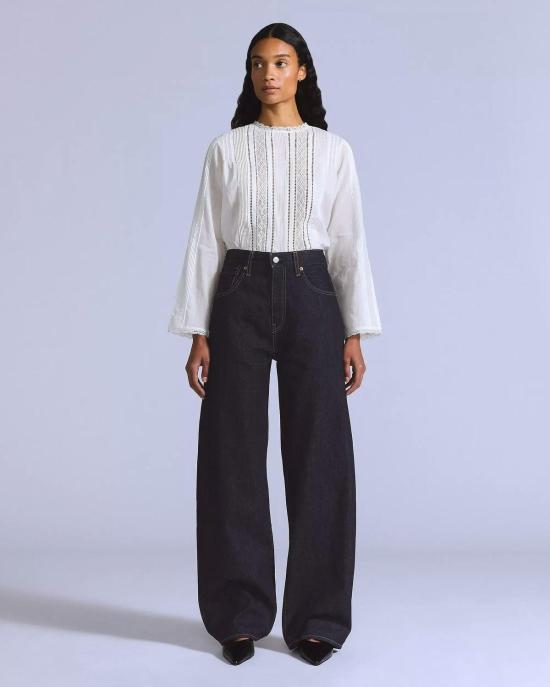  리바이스 데님 팬츠 블루 탭 드롭 배럴 뉴 린스 진 - LEVI'S