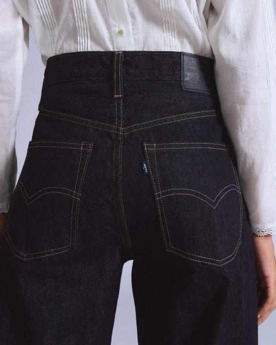  리바이스 데님 팬츠 블루 탭 드롭 배럴 뉴 린스 진 - LEVI'S