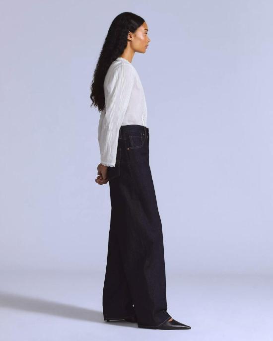  리바이스 데님 팬츠 블루 탭 드롭 배럴 뉴 린스 진 - LEVI'S