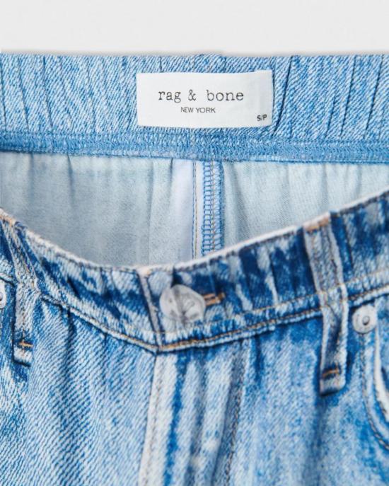  랙앤본 데님 팬츠 Rag & Bone Miramar Slink Wide Leg Pull On Pants Murray - RAG & BONE