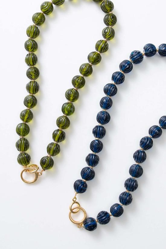  누데이 목걸이/팬던트 정오의 맑은 유리 목걸이 세이지 - NOONDAY