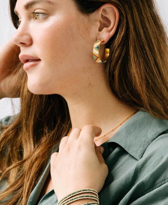  누데이 이어링 눈데이 페스티벌 후프  멀티컬러 - NOONDAY