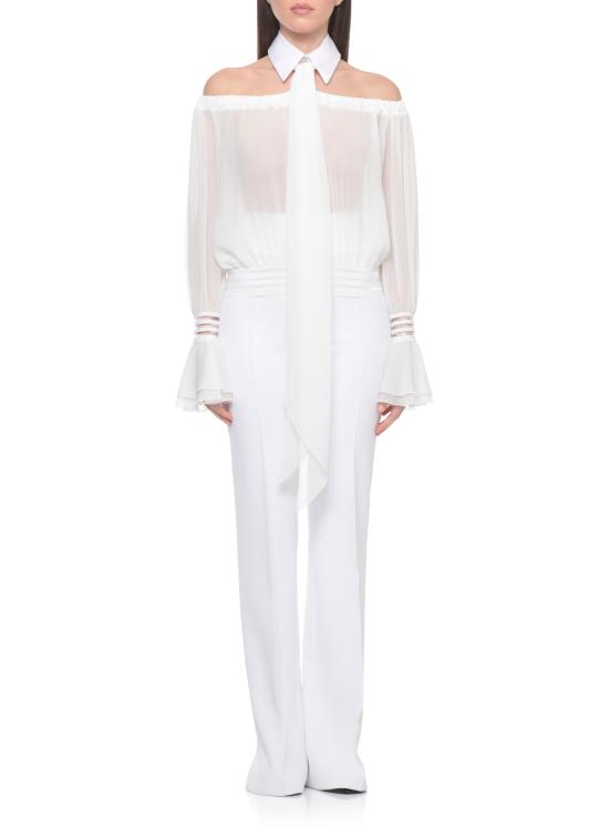 26SS 엘리자베타프랜치 블라우스 CA13561E2 X88 White - ELISABETTA FRANCHI