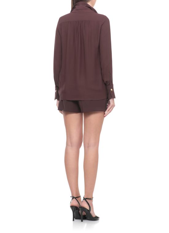 26SS 엘리자베타프랜치 블라우스 CA14661E2 644 Brown - ELISABETTA FRANCHI