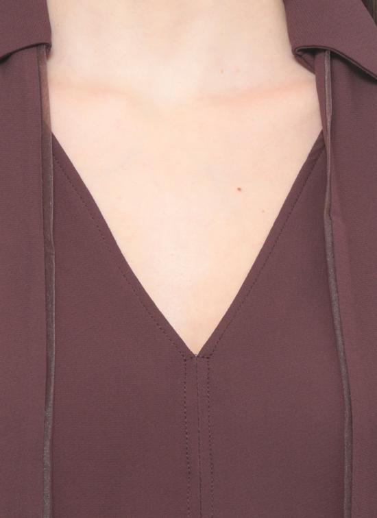 26SS 엘리자베타프랜치 블라우스 CA14661E2 644 Brown - ELISABETTA FRANCHI