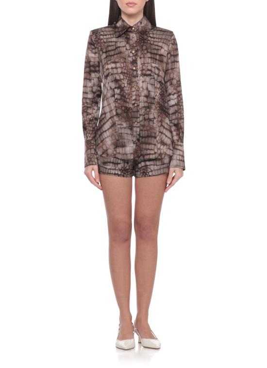 26SS 엘리자베타프랜치 셔츠 CA13161E2 644 Brown - ELISABETTA FRANCHI