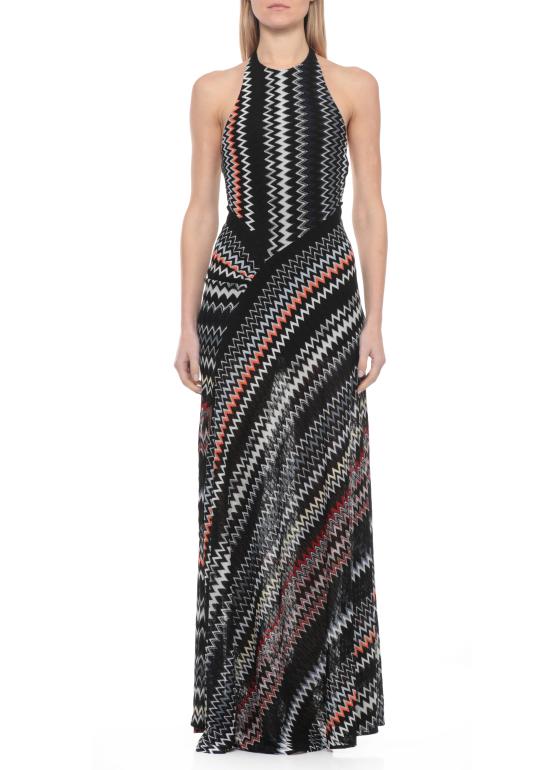 26SS 미소니 미디 원피스 DS26SG1Q BR0150S91RR Black - MISSONI