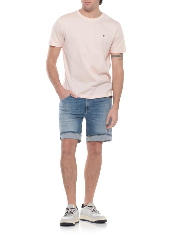 26SS 돈답 반팔 티셔츠 US198 JF0271U ZL4511 Pink - DONDUP