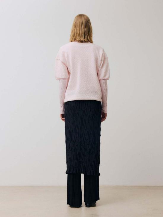  러스 스웨터 맨텔 폴로  연분홍색 - RUS