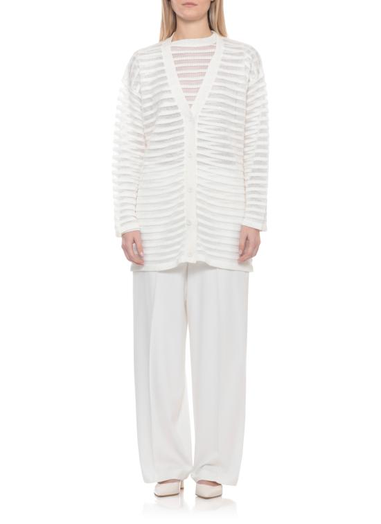 26SS 파비아나 필리피 가디건 MAD266F100 L7680142 White - FABIANA FILIPPI