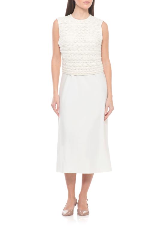 26SS 파비아나 필리피 미디 원피스 ABD266F179 L7740145 Ivory - FABIANA FILIPPI