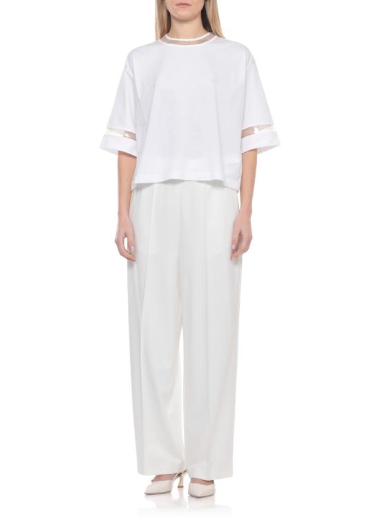 26SS 파비아나 필리피 반팔 티셔츠 JED266F157 L90521 White - FABIANA FILIPPI