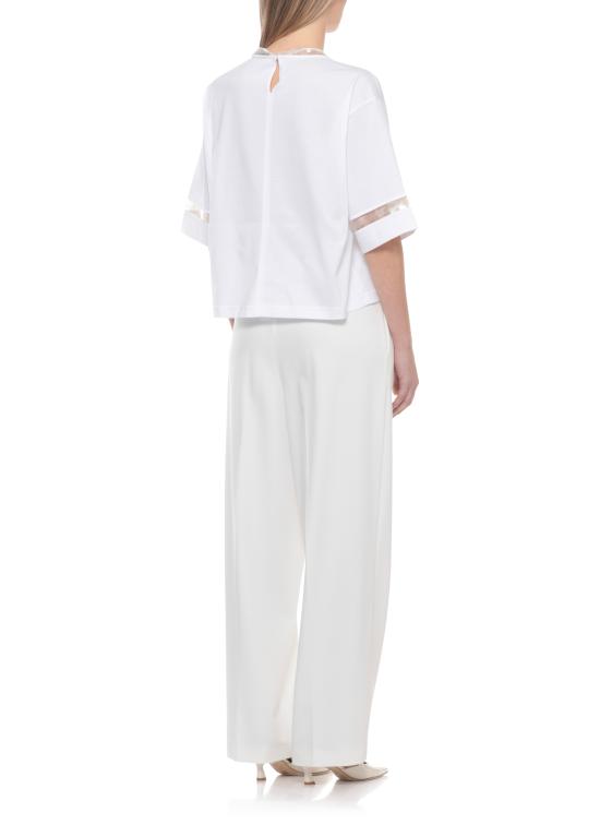 26SS 파비아나 필리피 반팔 티셔츠 JED266F157 L90521 White - FABIANA FILIPPI