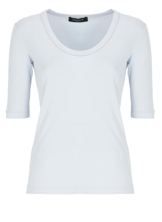 26SS 파비아나 필리피 반팔 티셔츠 JED266F603 L8965154 Light Blue