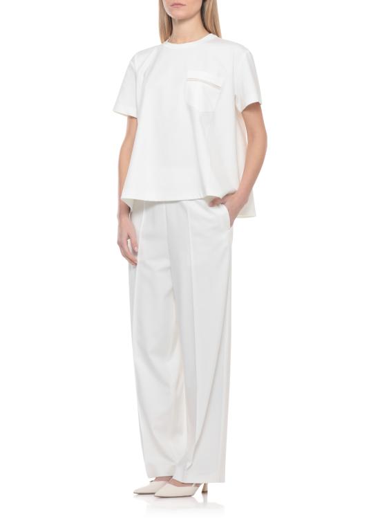 26SS 파비아나 필리피 반팔 티셔츠 JED266F155 L7720142 White - FABIANA FILIPPI
