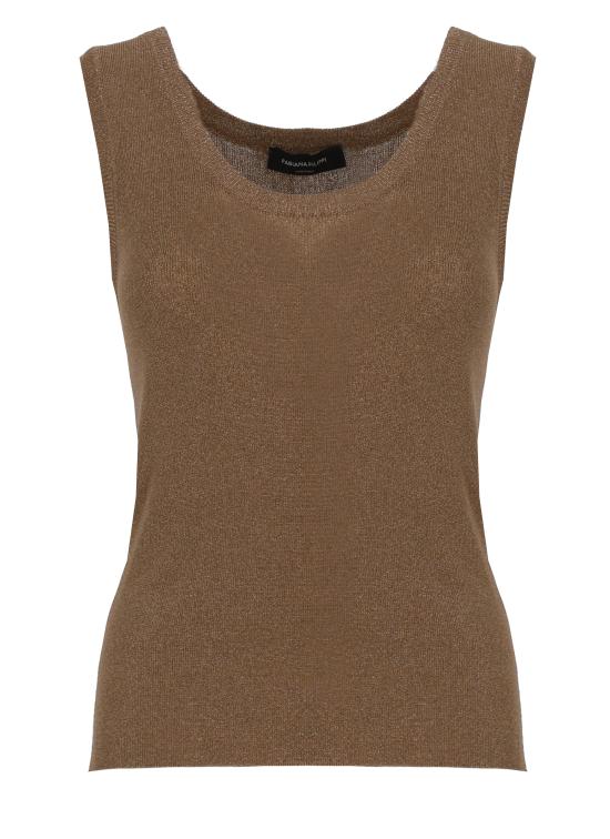 26SS 파비아나 필리피 민소매 티셔츠 MAD266F066 D9621268 Brown