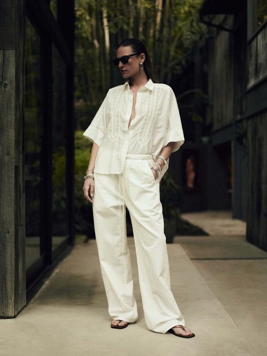  시티즌 오브 휴머니티 팬츠 오로라 풀온  크림 - CITIZEN OF HUMANITY