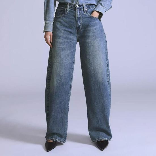  리바이스 데님 팬츠 블루 탭 드롭 배럴 히니 진 - LEVI'S