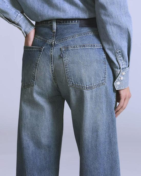  리바이스 데님 팬츠 블루 탭 드롭 배럴 히니 진 - LEVI'S