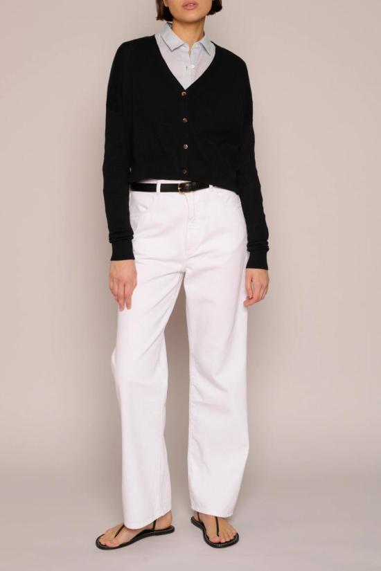  오가닉 바이 존 패트릭 가디건 Organic By John Patrick 코튼/캐시미어 크롭  블랙 - ORGANIC BY JOHN PATRICK