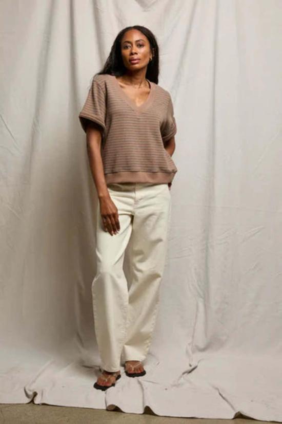  퍼펙트 화이트 티 스웨터 브릭스 V넥 스웨트셔츠 - PERFECT WHITE TEE