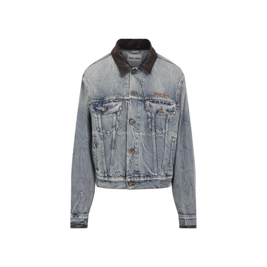 26SS 미우미우 데님 자켓 GWB273SOOO 175S F0076 CELESTE - MIU MIU