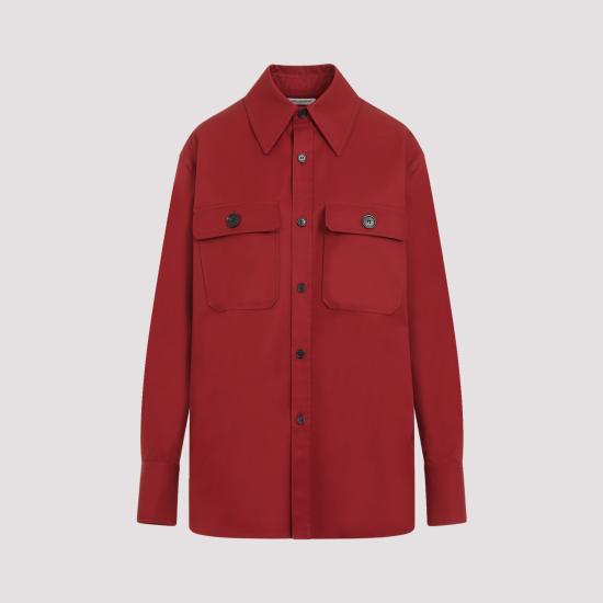 25FW 생로랑 셔츠 786696 Y3A99 6287 ROUGE FONCE - SAINT LAURENT