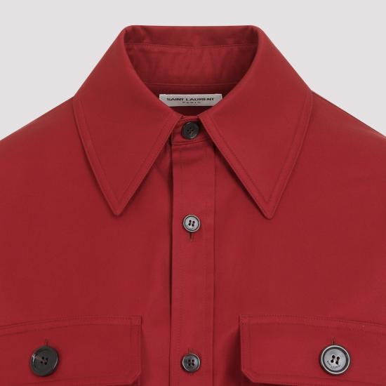 25FW 생로랑 셔츠 786696 Y3A99 6287 ROUGE FONCE - SAINT LAURENT