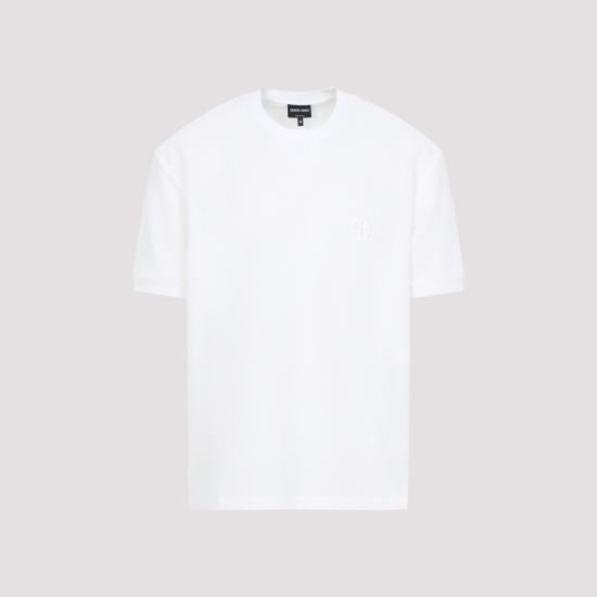 26SS 조르지오 아르마니 반팔 티셔츠 GM003035 TE10045 U0008 AVORIO - GIORGIO ARMANI