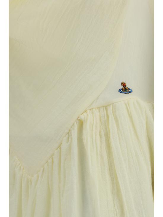 26SS 비비안웨스트우드 숏 원피스 1101039HW01EH B408 YELLOW - VIVIENNE WESTWOOD