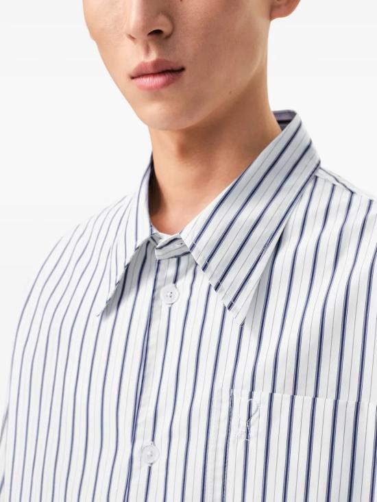 26SS 아미 포플린 반팔 셔츠 USH809 CO0220A074 White - AMI