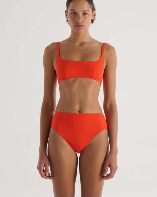  아락스 비키니 수영복 톤 하이 레그 비키니 하의 파파야 - ARAKS