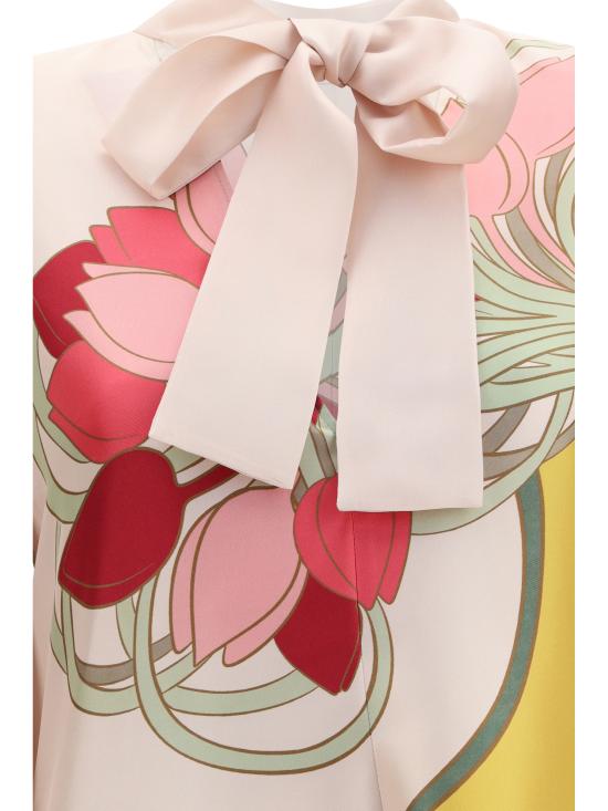 26SS 라 더블제이 롱 원피스 DRE0232SIL001TUL07 GR02 MULTICOLOUR - LA DOUBLEJ