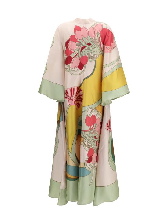 26SS 라 더블제이 롱 원피스 DRE0232SIL001TUL07 GR02 MULTICOLOUR - LA DOUBLEJ